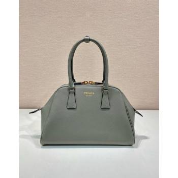 Prada Medium Saffiano leather top handle bag Grey 2024 1BG537 (YZ-240715056)