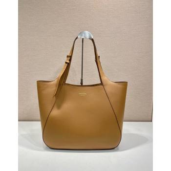 Prada Leather Tote bag 1bg512 Brown 2024 (YZ-240715069)