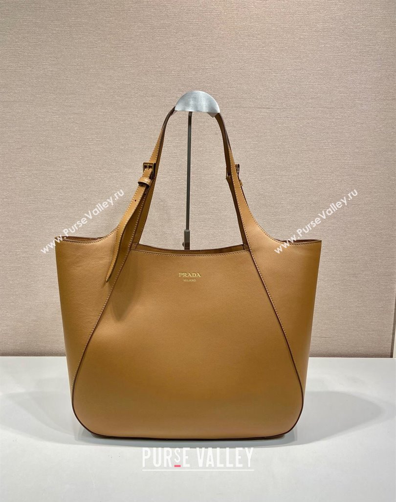 Prada Leather Tote bag 1bg512 Brown 2024 (YZ-240715069)