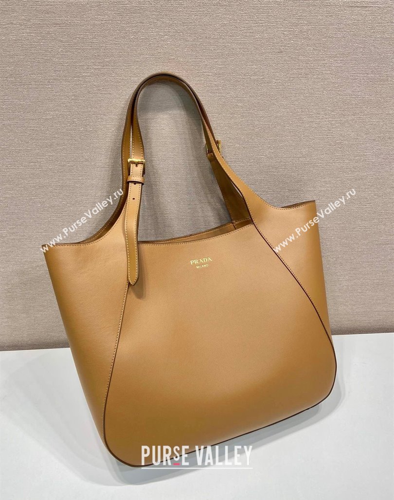 Prada Leather Tote bag 1bg512 Brown 2024 (YZ-240715069)