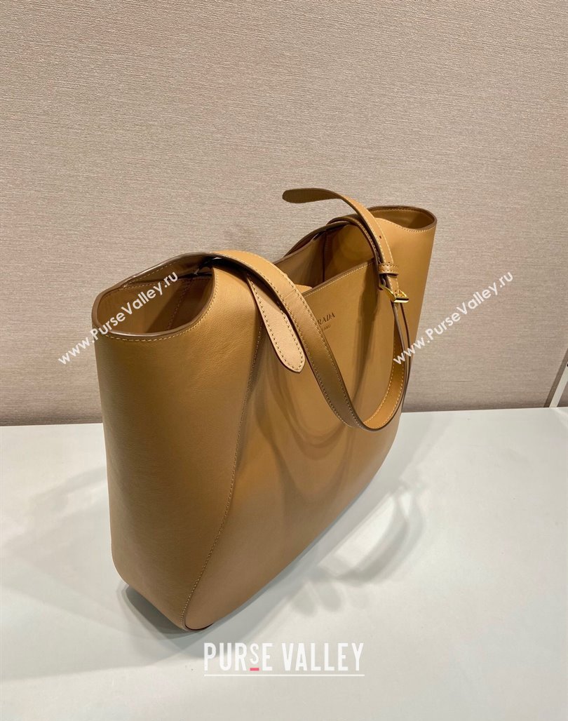 Prada Leather Tote bag 1bg512 Brown 2024 (YZ-240715069)