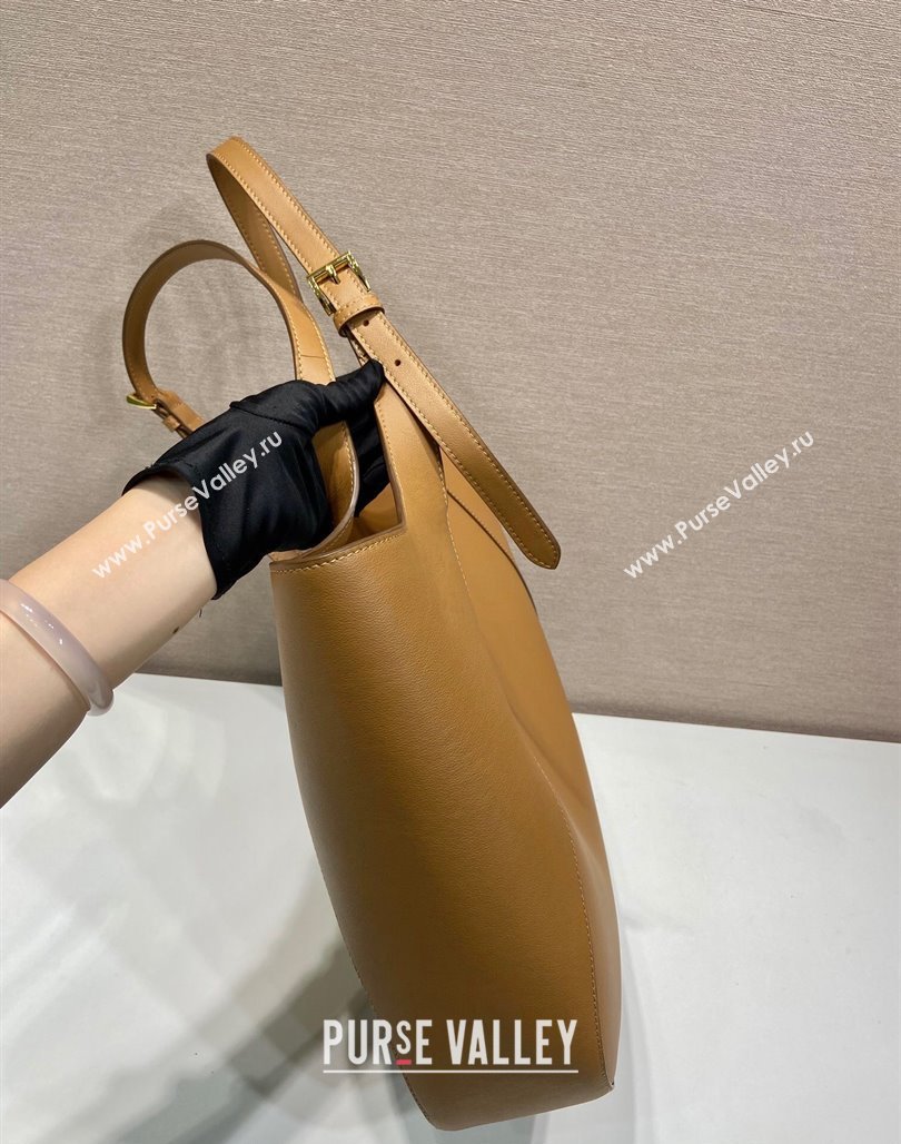 Prada Leather Tote bag 1bg512 Brown 2024 (YZ-240715069)