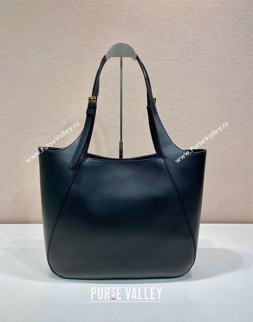 Prada Leather Tote bag 1bg512 Black 2024 (YZ-240715070)