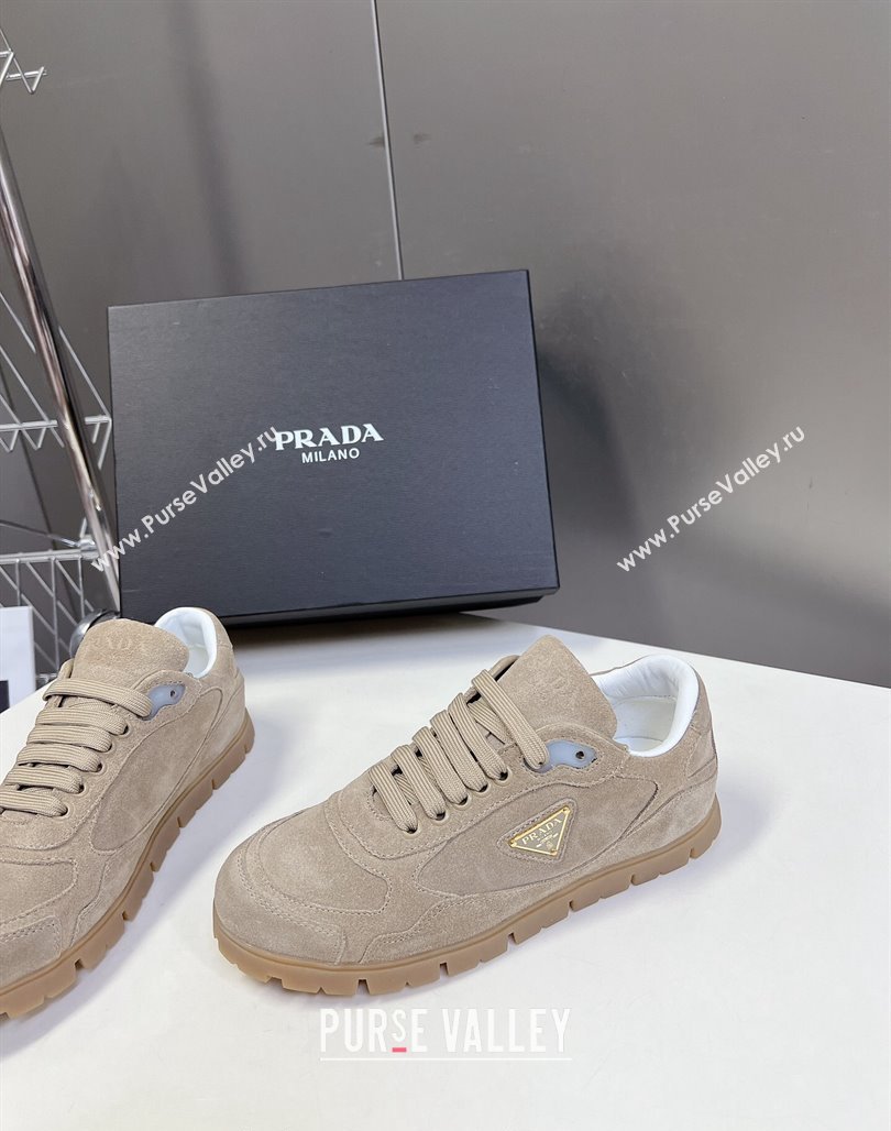 Prada Faded suede sneakers Beige 2024 071902 (MD-240719128)