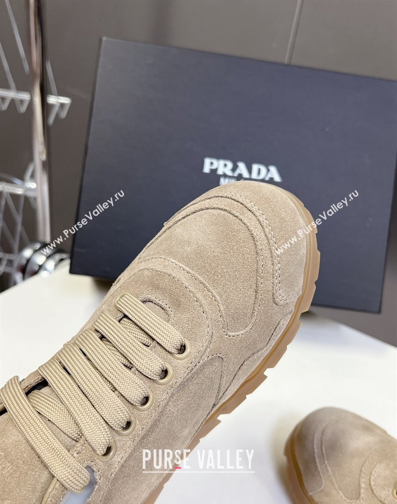 Prada Faded suede sneakers Beige 2024 071902 (MD-240719128)