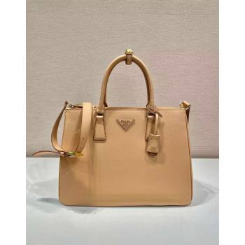 Prada Large Galleria leather top handle bag Beige 2024 1BA446 (YZ-240805083)