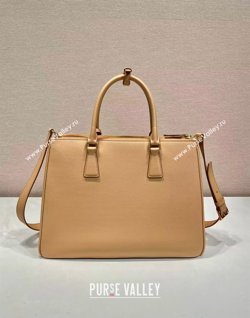 Prada Large Galleria leather top handle bag Beige 2024 1BA446 (YZ-240805083)