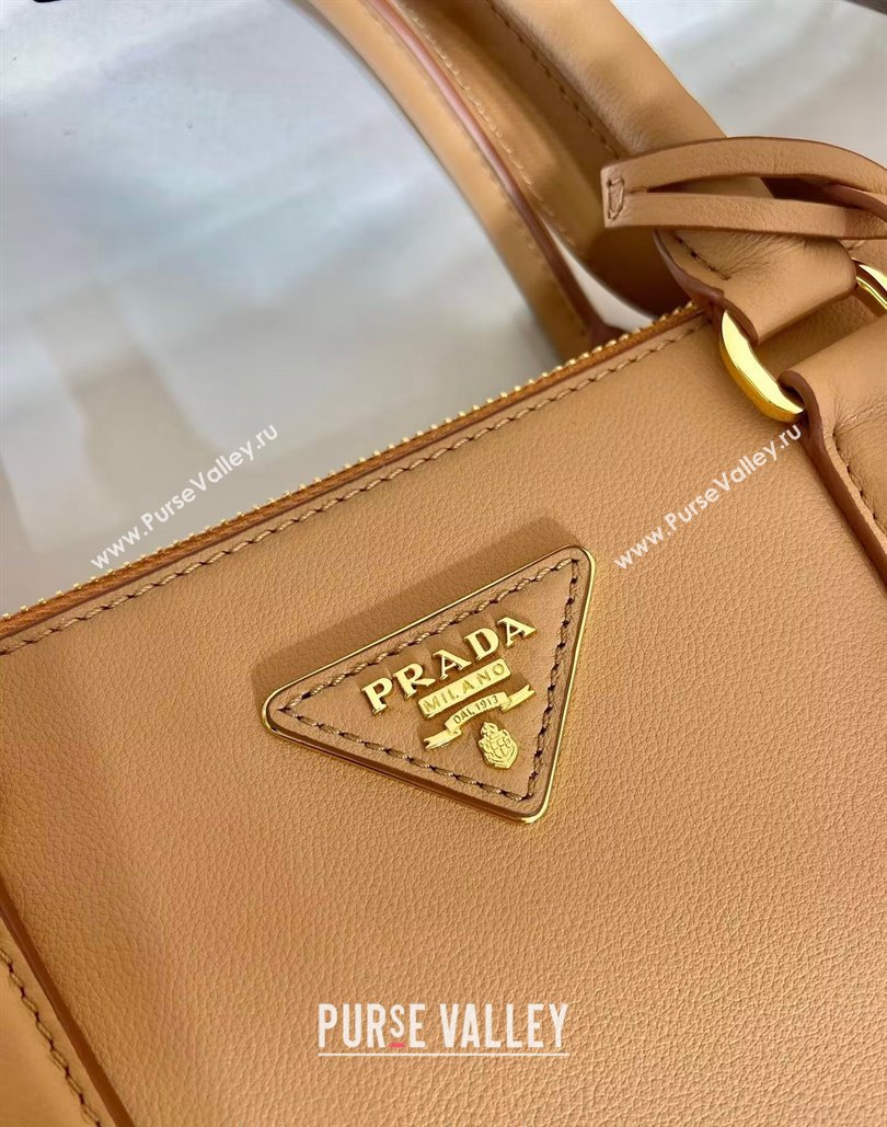 Prada Large Galleria leather top handle bag Beige 2024 1BA446 (YZ-240805083)