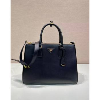 Prada Large Galleria leather top handle bag Black 2024 1BA446 (YZ-240805084)