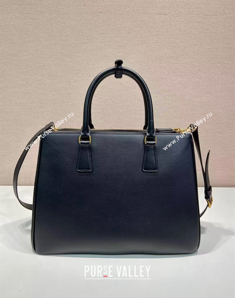 Prada Large Galleria leather top handle bag Black 2024 1BA446 (YZ-240805084)