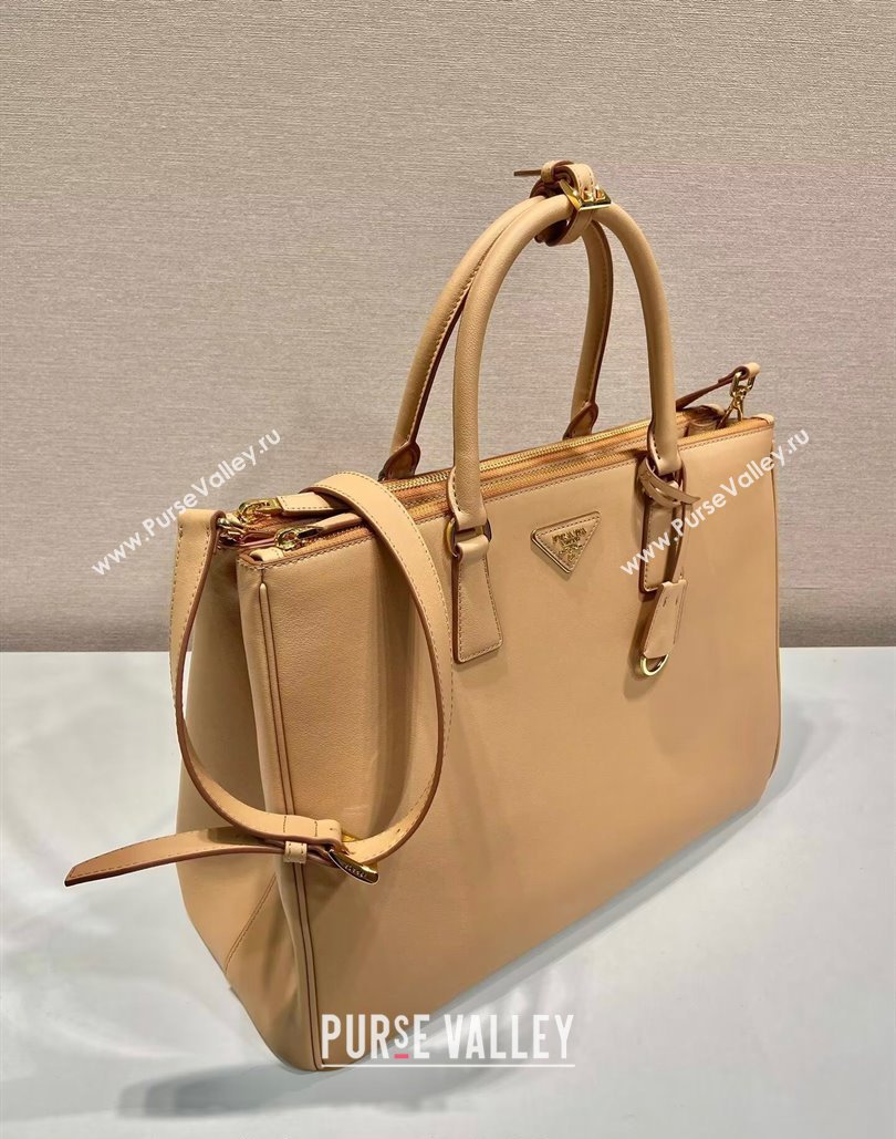 Prada Extra-large Galleria leather top handle bag Beige 2024 1BA802 (YZ-240805085)