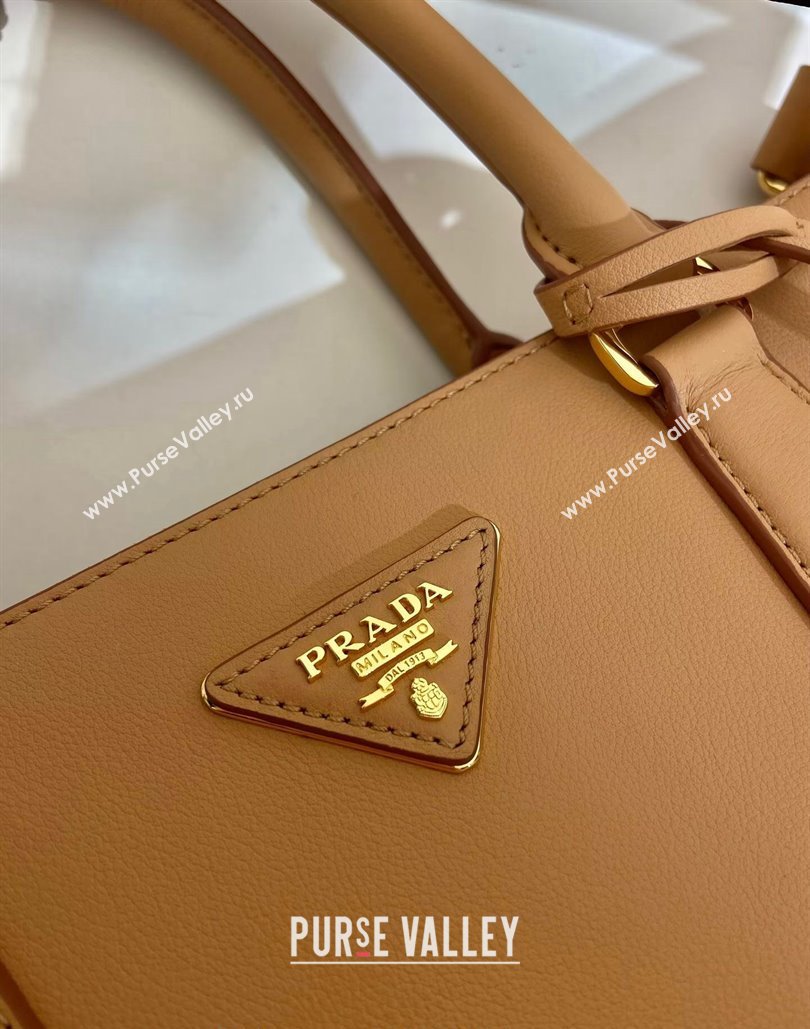 Prada Extra-large Galleria leather top handle bag Beige 2024 1BA802 (YZ-240805085)