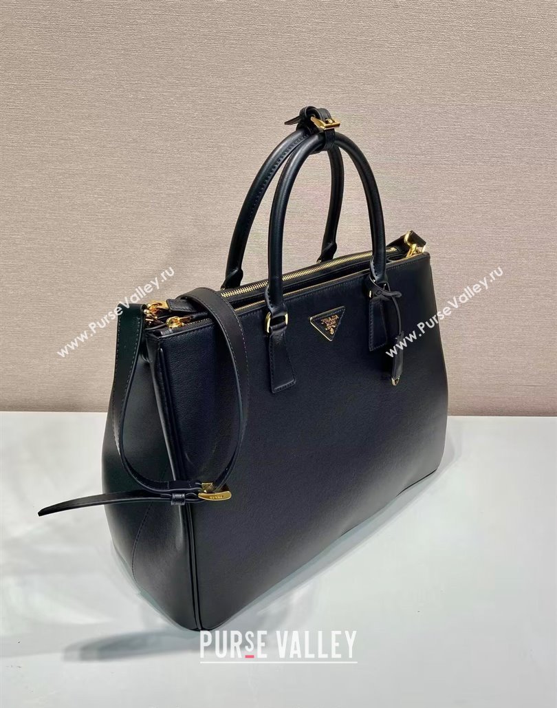 Prada Extra-large Galleria leather top handle bag Black 2024 1BA802 (YZ-240805086)