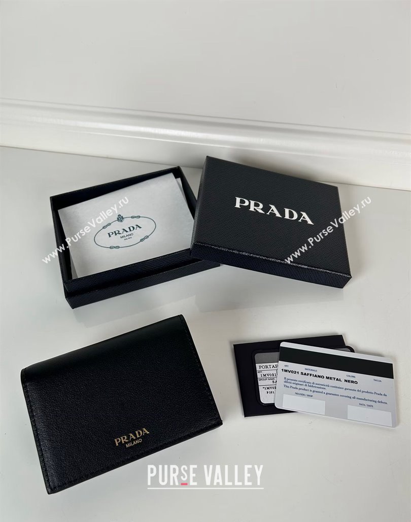 Prada Small leather wallet Black 2024 1MV021 (YZ-240805103)