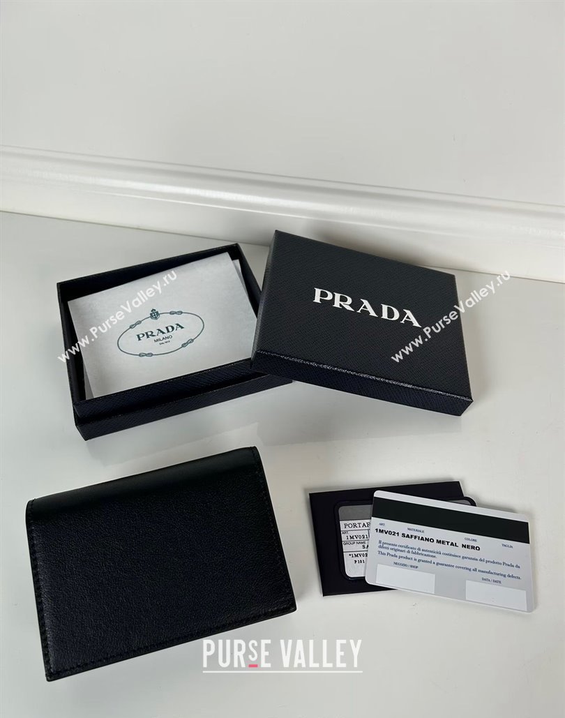 Prada Small leather wallet Black 2024 1MV021 (YZ-240805103)