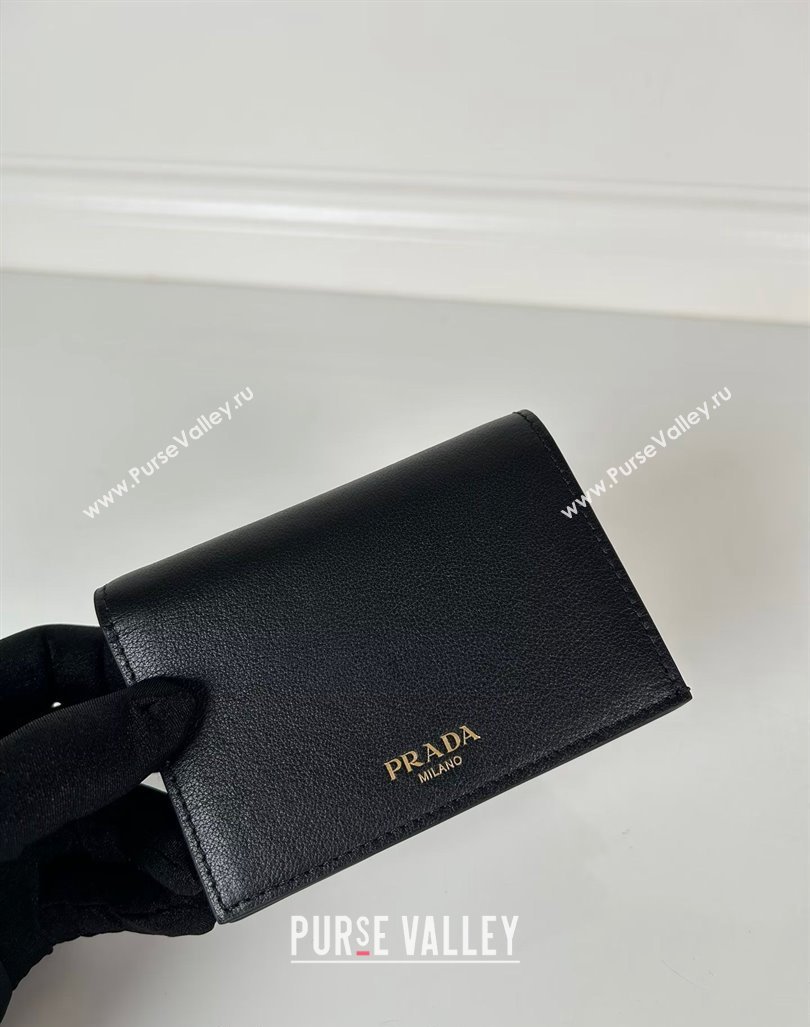 Prada Small leather wallet Black 2024 1MV021 (YZ-240805103)