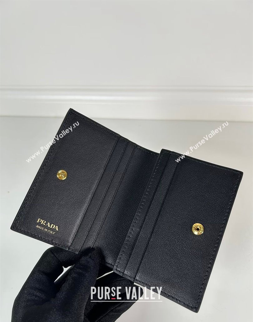 Prada Small leather wallet Black 2024 1MV021 (YZ-240805103)