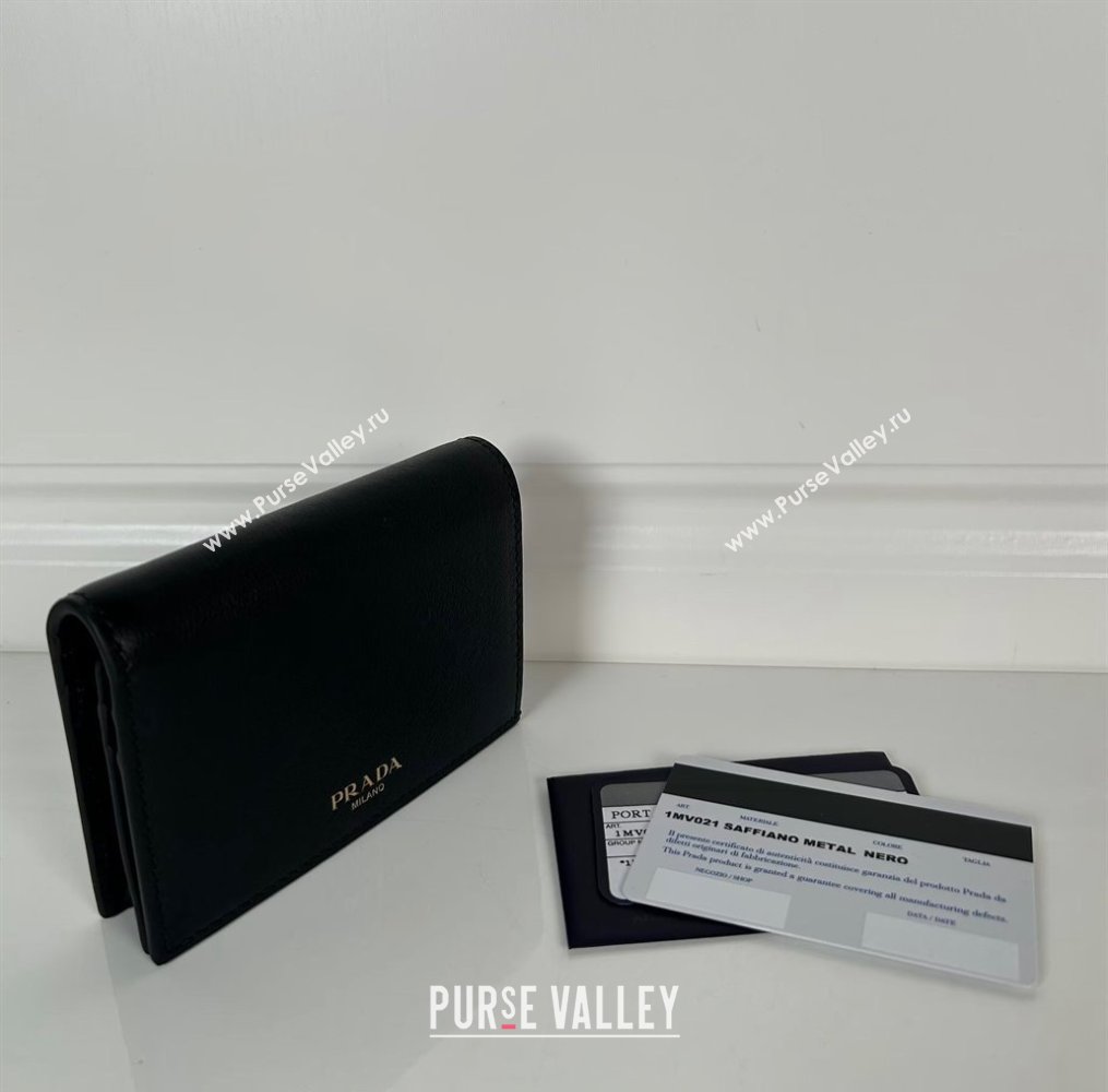 Prada Small leather wallet Black 2024 1MV021 (YZ-240805103)