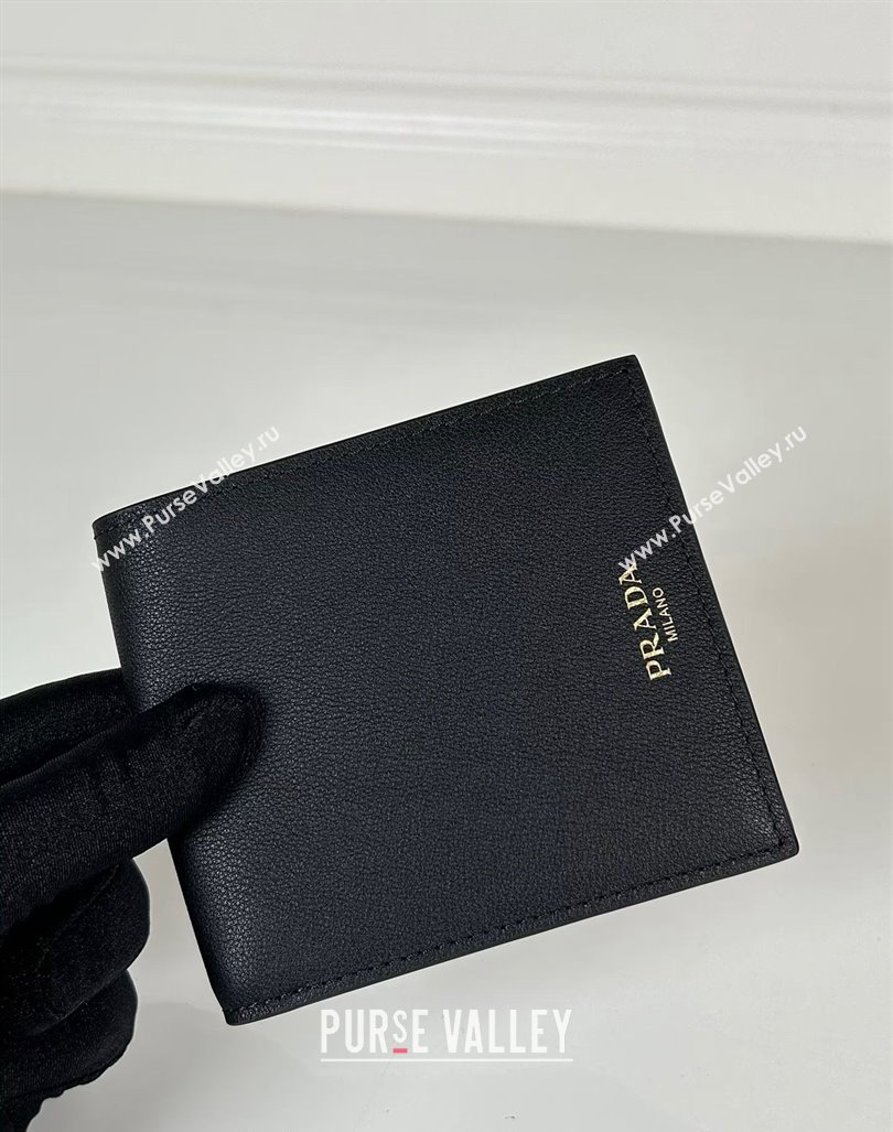 Prada Leather wallet Black 2024 2MO513 (YZ-240805104)