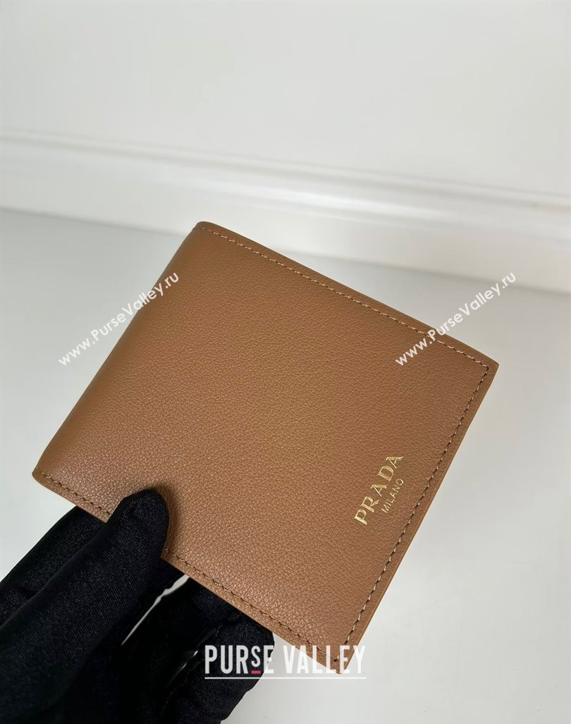 Prada Leather wallet Brown 2024 2MO513 (YZ-240805105)