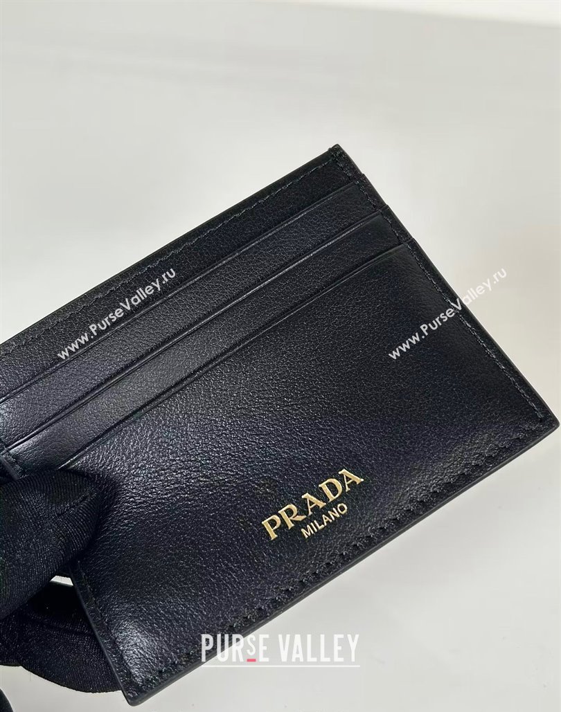 Prada Leather card holder wallet Black 2024 1MC025 0805 (YZ-240805106)