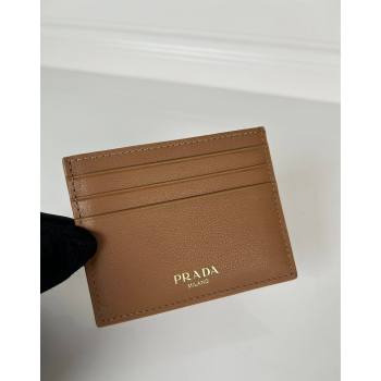 Prada Leather card holder wallet Brown 2024 1MC025 0805 (YZ-240805107)