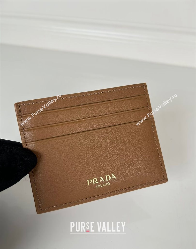 Prada Leather card holder wallet Brown 2024 1MC025 0805 (YZ-240805107)