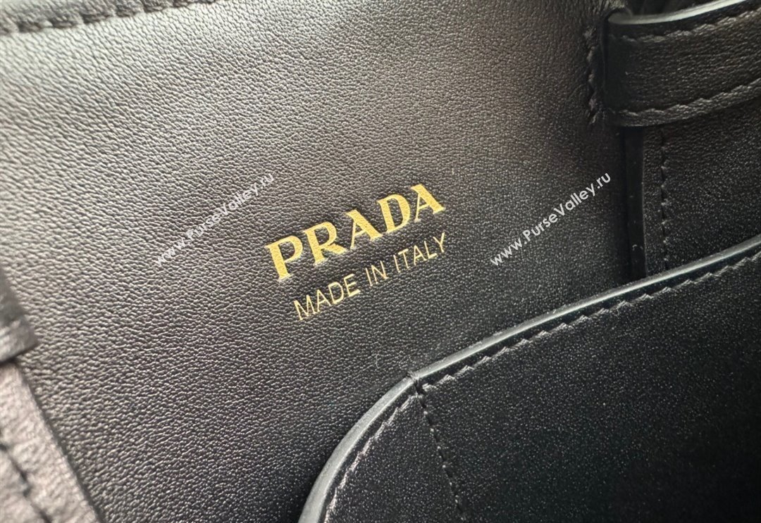 Prada Large quilted leather tote bag Black 2024 1BG547 (YZ-240827066)