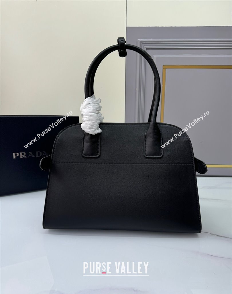 Prada Medium leather tote bag Black 2024 1BG538 (YZ-240827058)