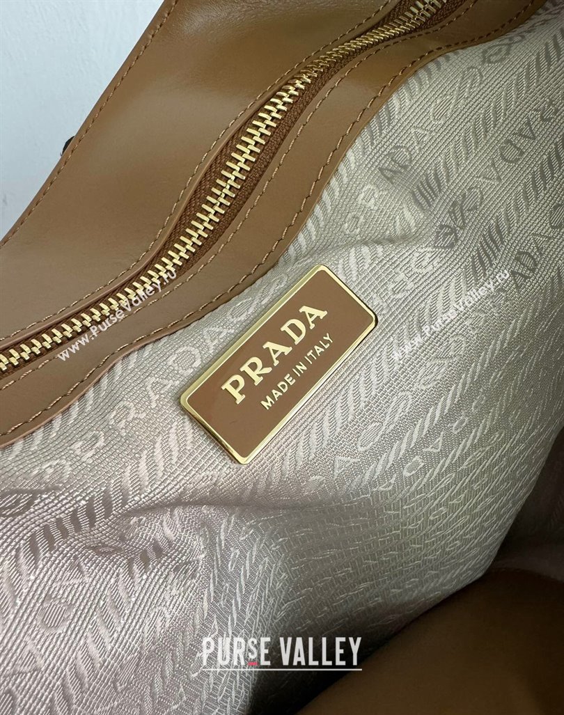Prada Large Leather Tote bag Brown 2024 1BG460 (YZ-240827059)
