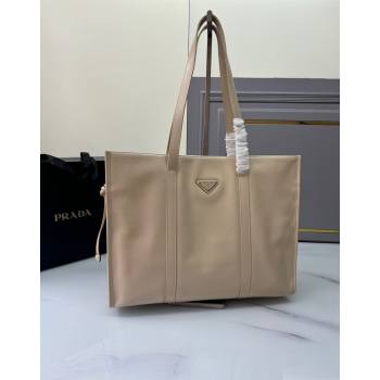 Prada Large Leather Tote bag Travertine Nude 2024 1BG460 (YZ-240827060)