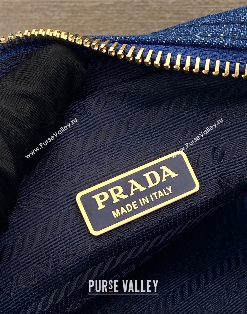 Prada Small Denim Shoulder Blue 2024 1NS695 (YZ-241031028)