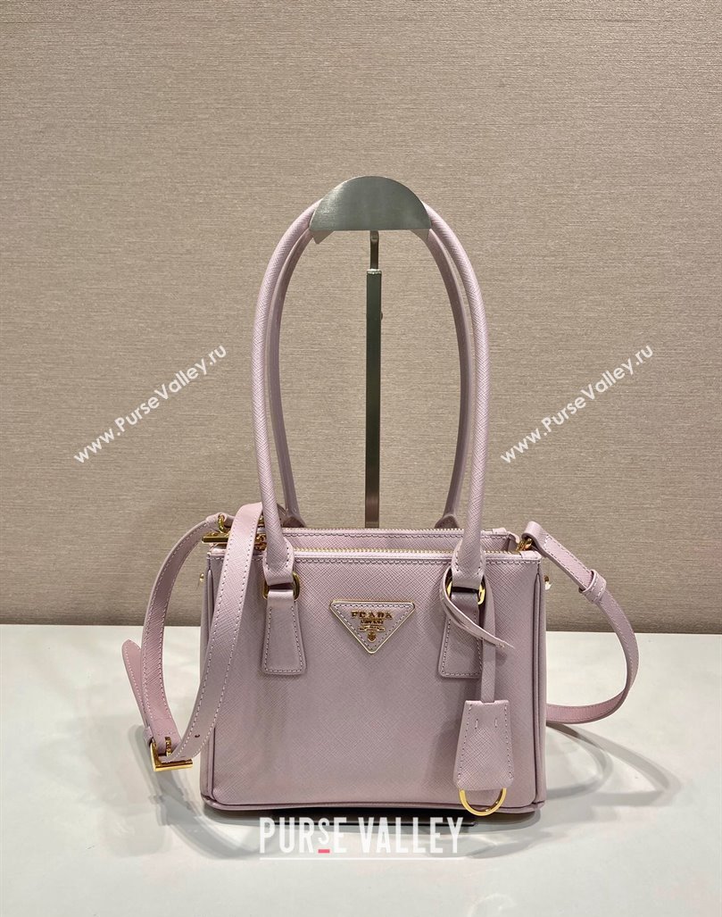 Prada Galleria Saffiano leather mini-bag Alabaster Pink 2024 1BA906 (YZ-241031030)