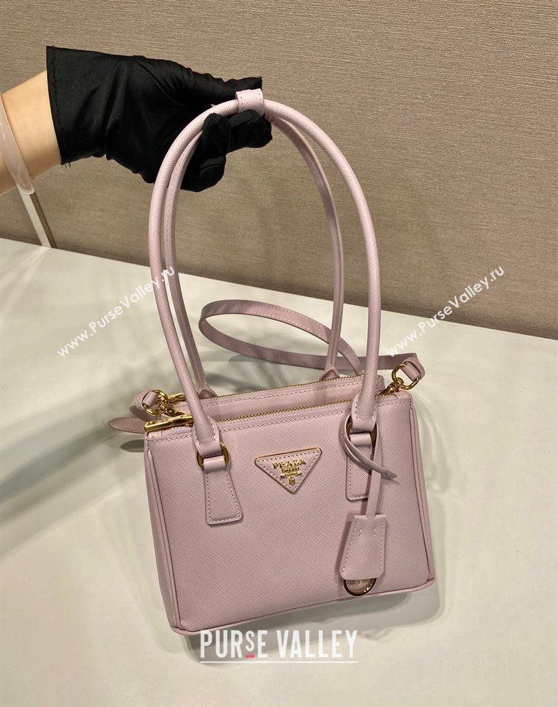 Prada Galleria Saffiano leather mini-bag Alabaster Pink 2024 1BA906 (YZ-241031030)