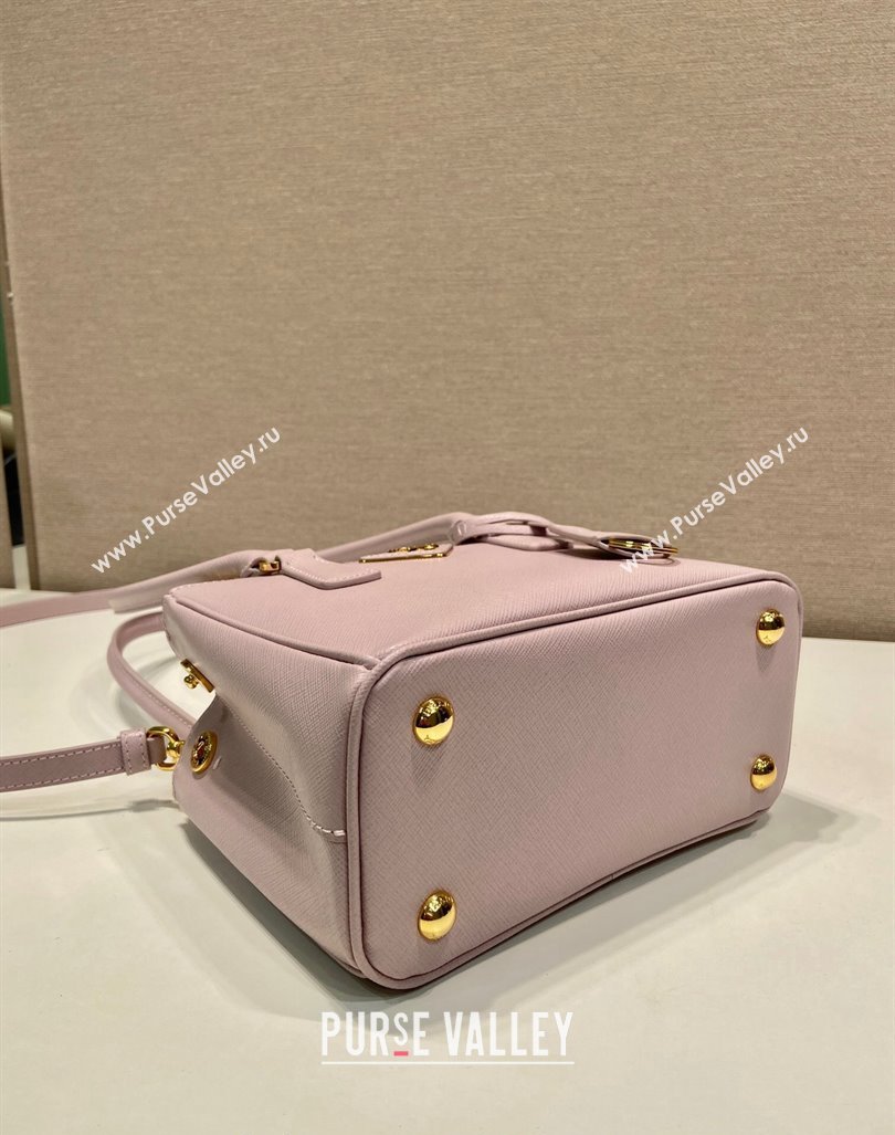 Prada Galleria Saffiano leather mini-bag Alabaster Pink 2024 1BA906 (YZ-241031030)