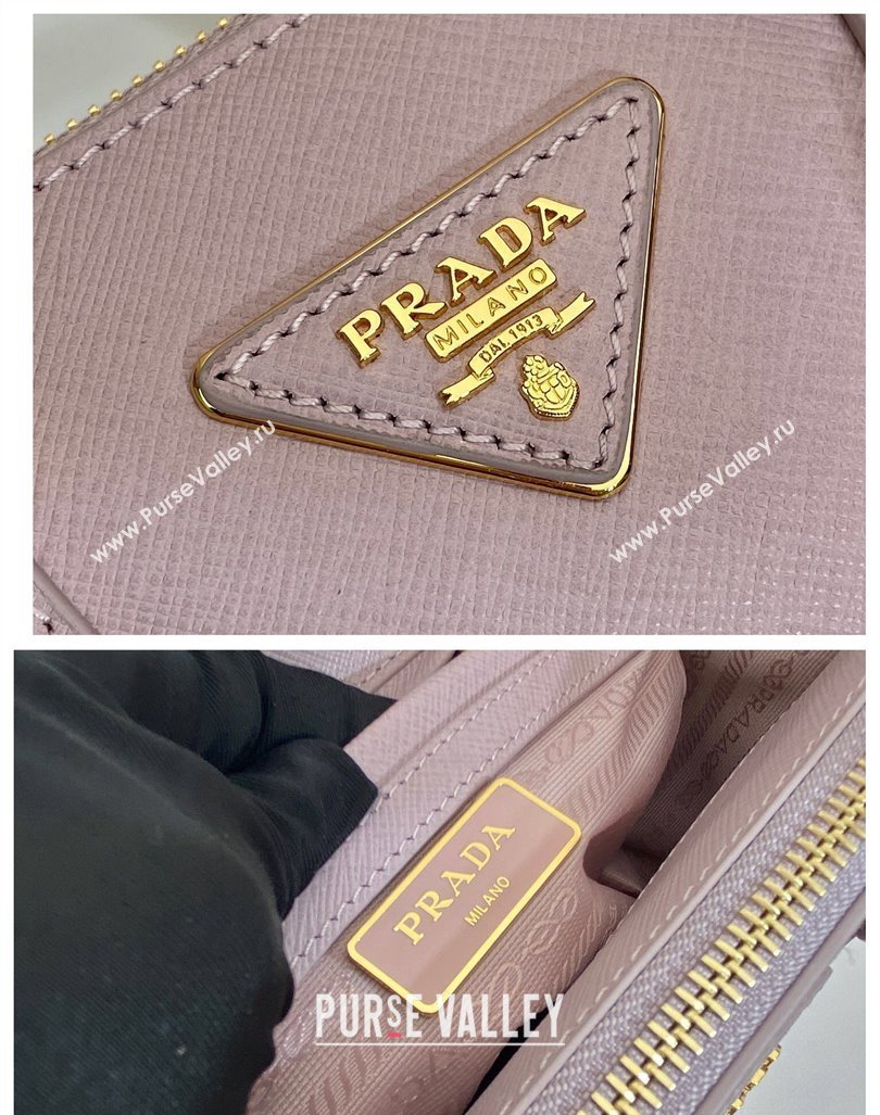 Prada Galleria Saffiano leather mini-bag Alabaster Pink 2024 1BA906 (YZ-241031030)