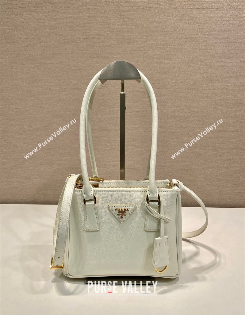 Prada Galleria Saffiano leather mini-bag White 2024 1BA906 (YZ-241031031)