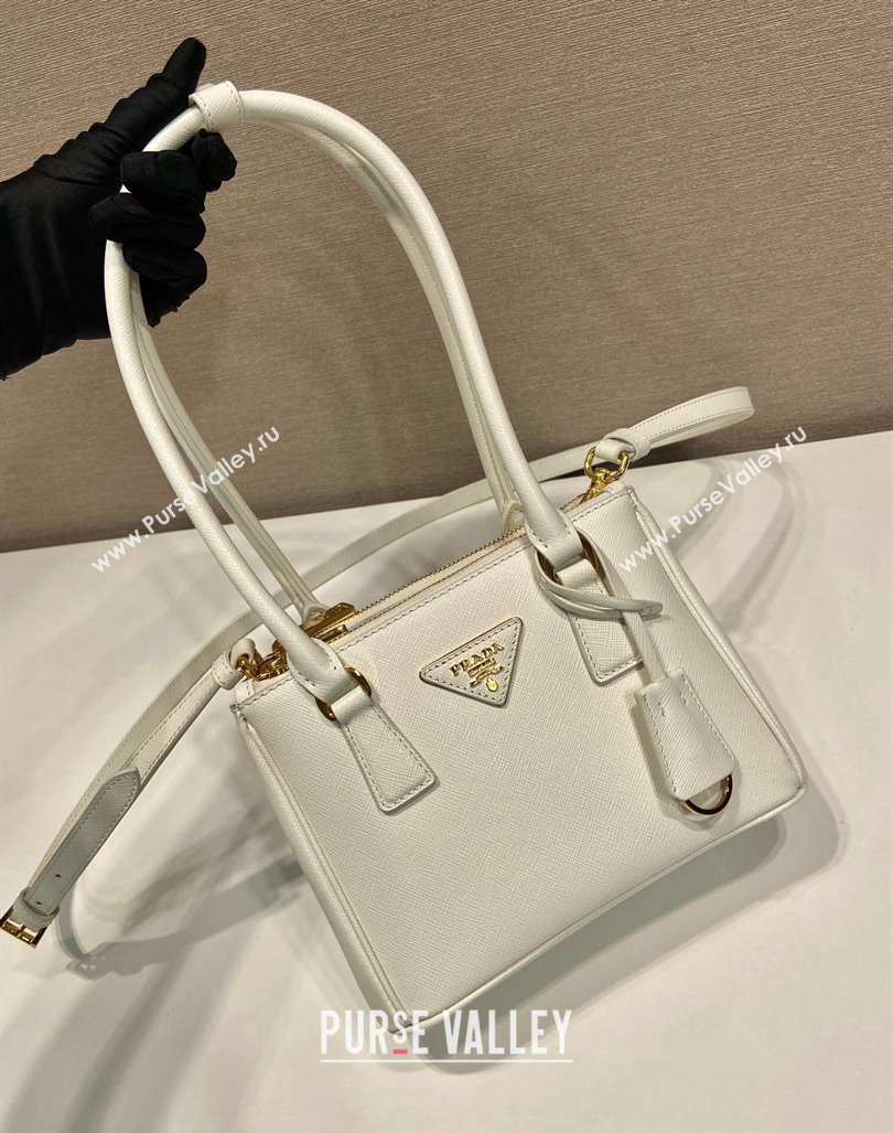 Prada Galleria Saffiano leather mini-bag White 2024 1BA906 (YZ-241031031)