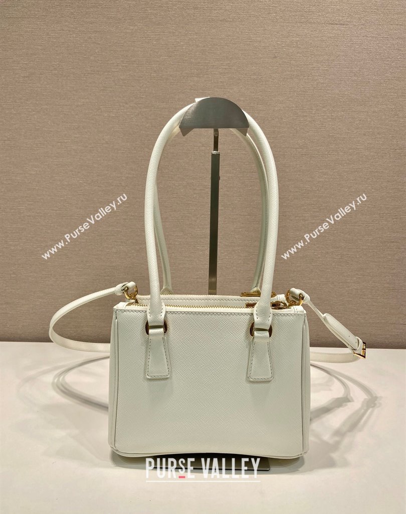 Prada Galleria Saffiano leather mini-bag White 2024 1BA906 (YZ-241031031)