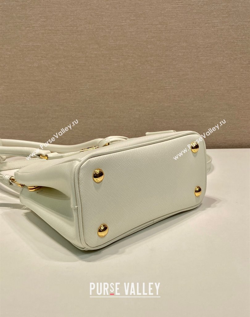 Prada Galleria Saffiano leather mini-bag White 2024 1BA906 (YZ-241031031)