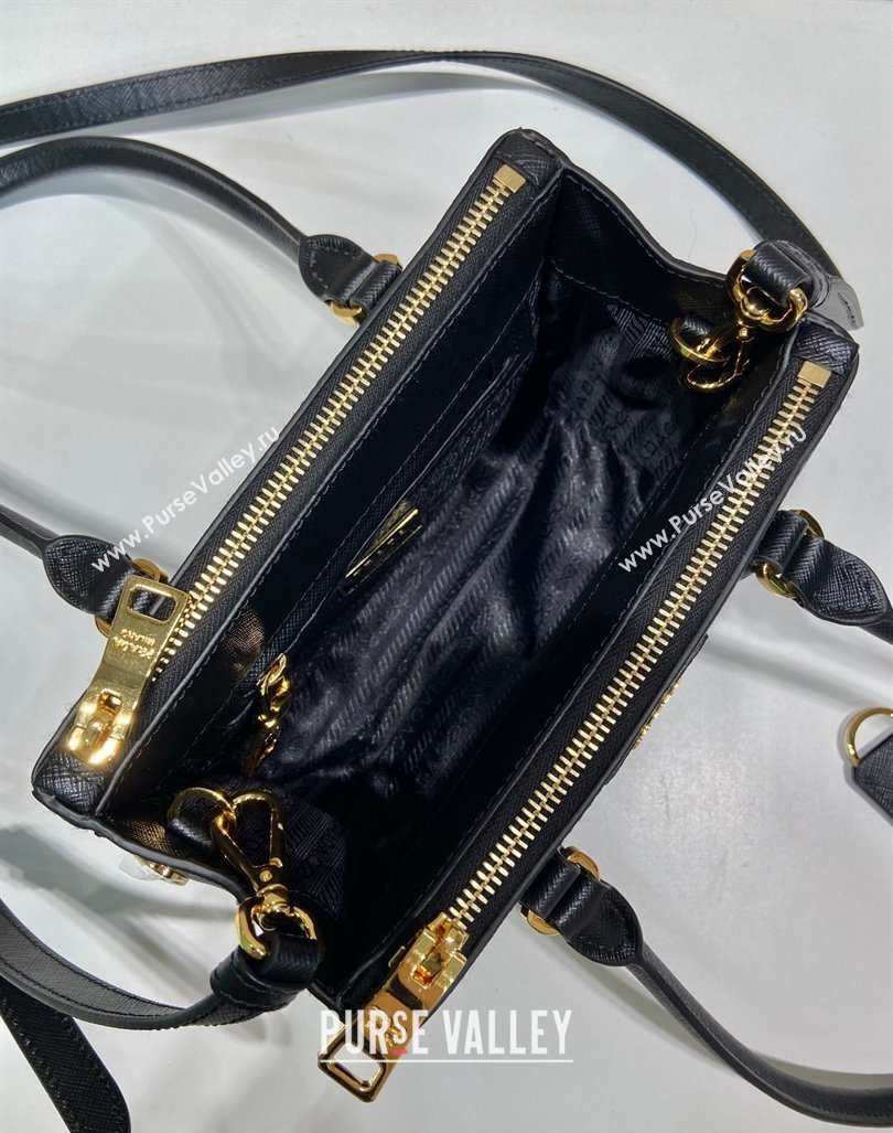 Prada Galleria Saffiano leather mini-bag Black 2024 1BA906 (YZ-241031032)