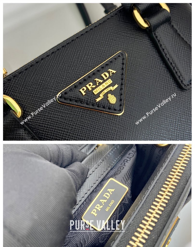 Prada Galleria Saffiano leather mini-bag Black 2024 1BA906 (YZ-241031032)