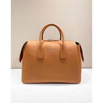 Prada Leather Travel Bag 2VC035 Light Brown 2024 (YZ-241031034)