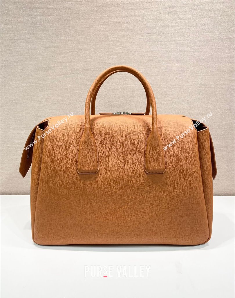 Prada Leather Travel Bag 2VC035 Light Brown 2024 (YZ-241031034)