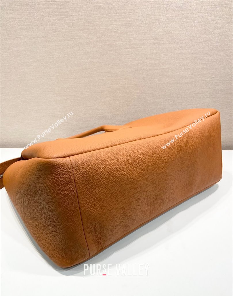 Prada Leather Travel Bag 2VC035 Light Brown 2024 (YZ-241031034)