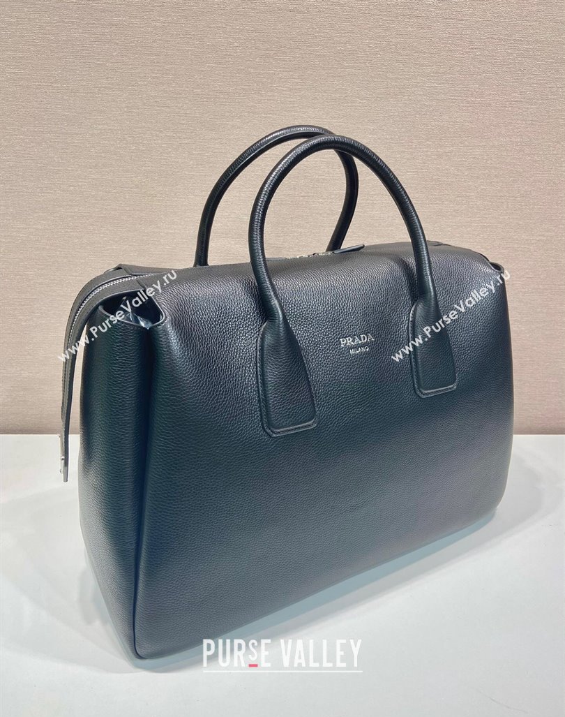 Prada Leather Travel Bag 2VC035 Black 2024 (YZ-241031035)