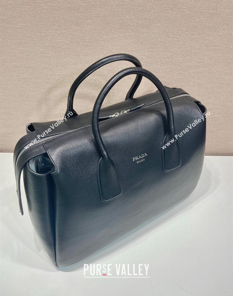 Prada Leather Travel Bag 2VC035 Black 2024 (YZ-241031035)