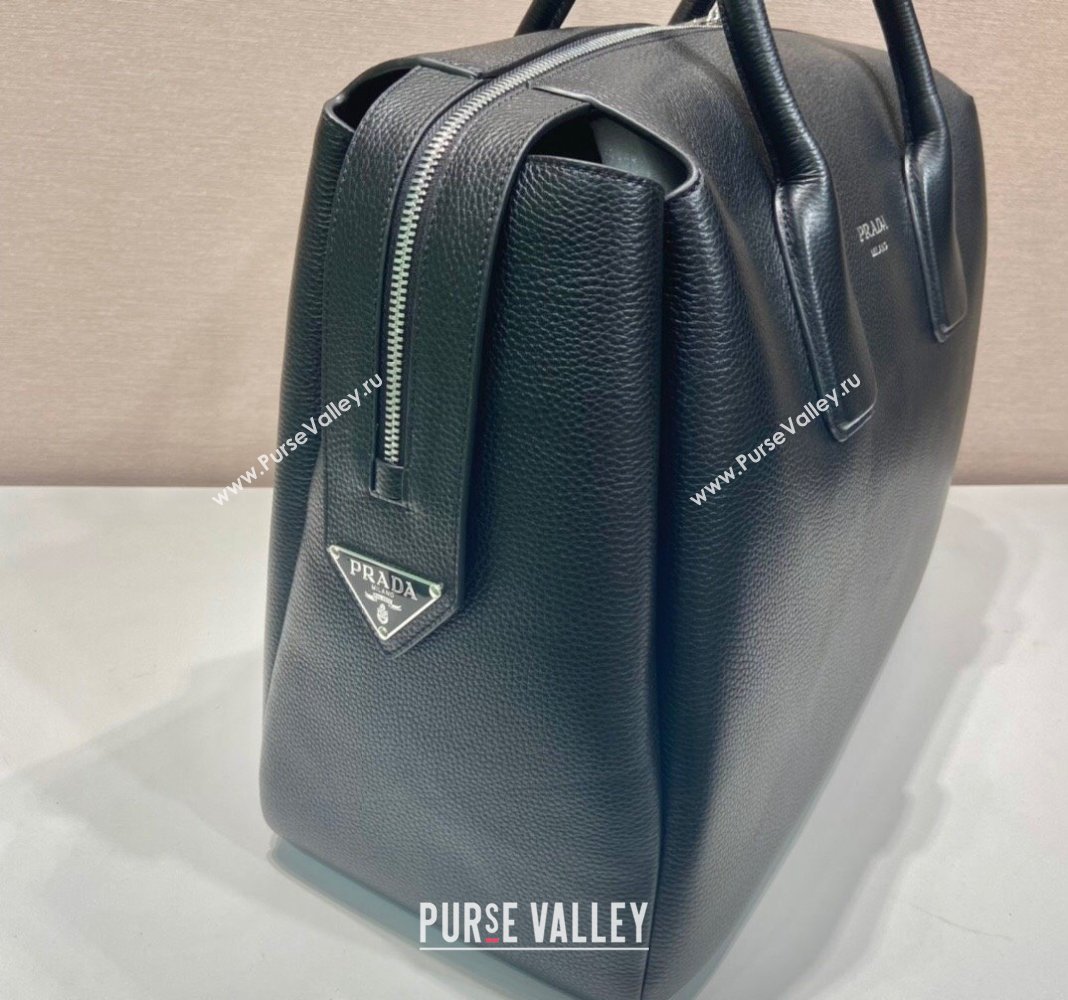 Prada Leather Travel Bag 2VC035 Black 2024 (YZ-241031035)