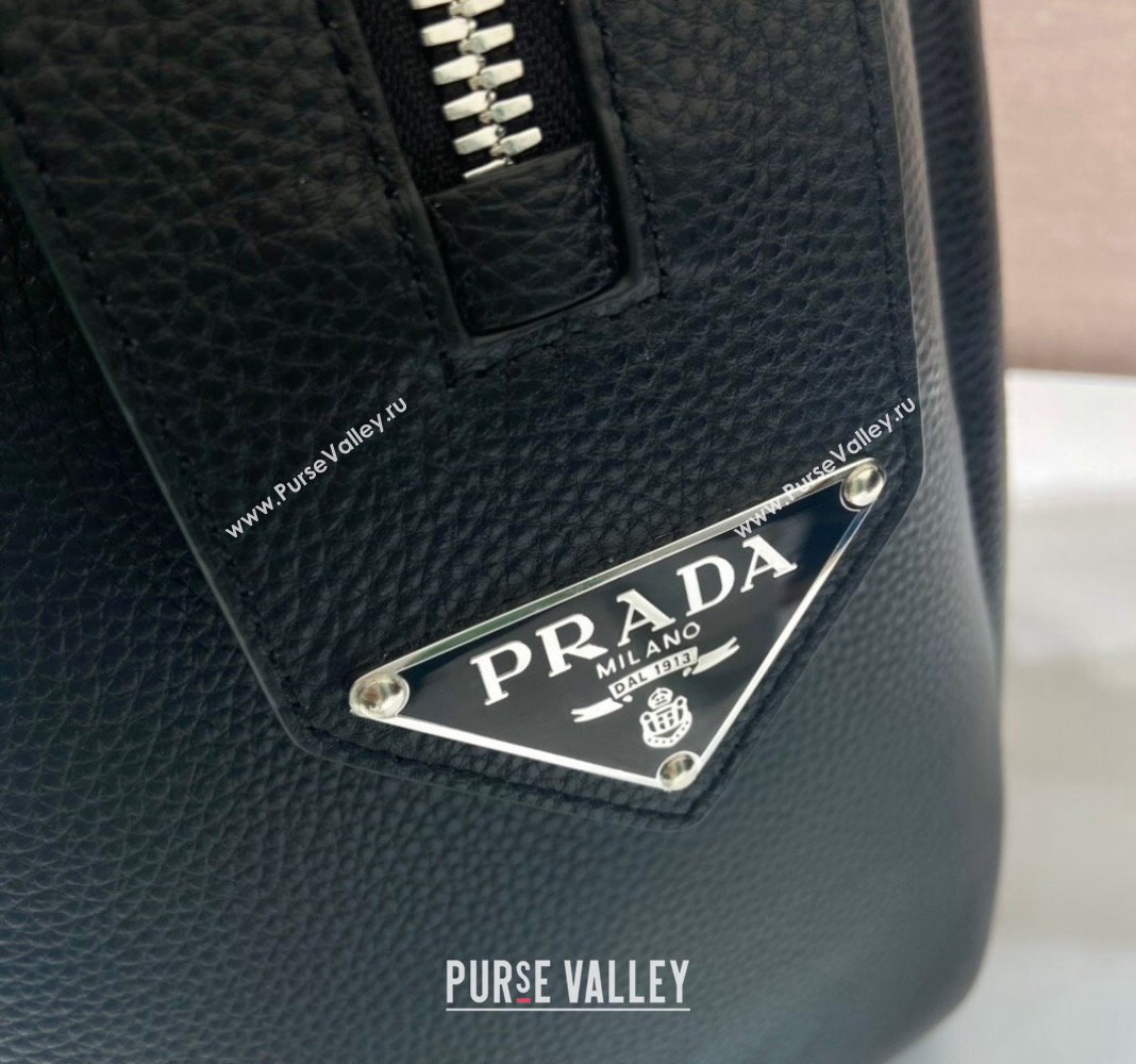 Prada Leather Travel Bag 2VC035 Black 2024 (YZ-241031035)