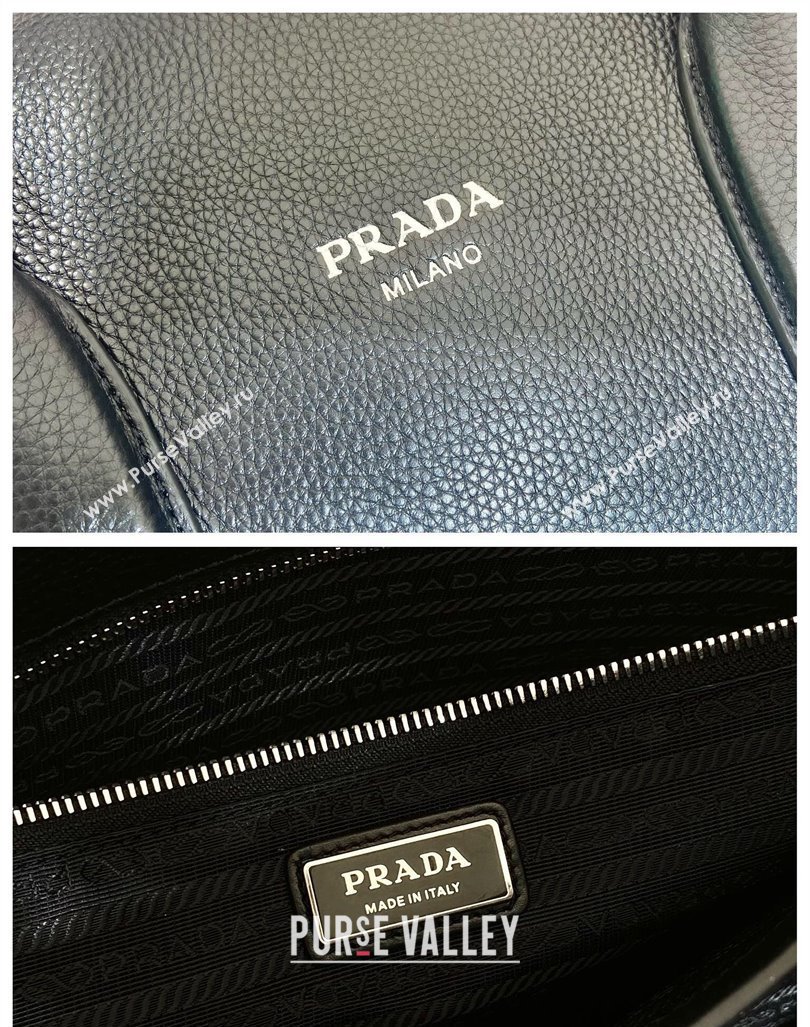 Prada Leather Travel Bag 2VC035 Black 2024 (YZ-241031035)